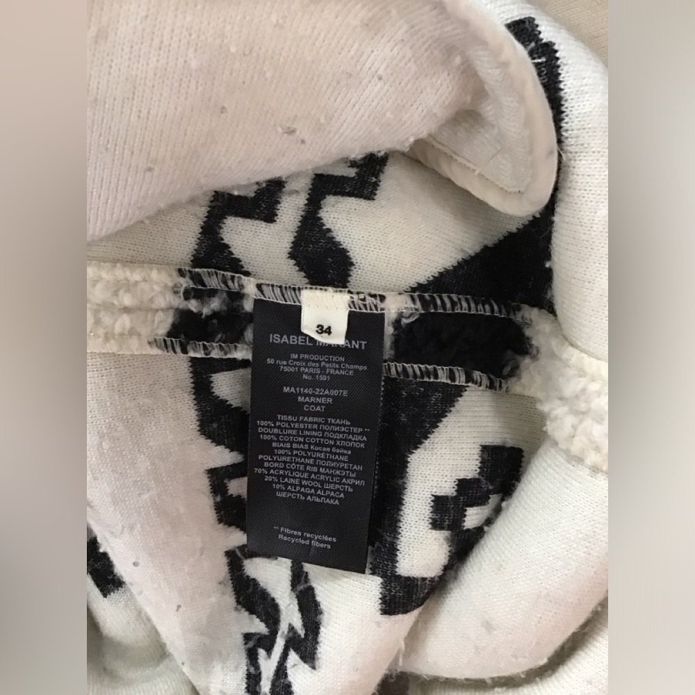 Isabel Marant Women’s Black and White Sweater Size 34 - Picture 4 of 5